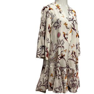 DOROTHEE SCHUMACHER Tree of Life Silk Mini  Dress, S
